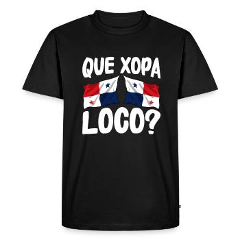 Panama Flag Panamanian Panama Flag - Men's Premium Organic T-Shirt - black - Front - Nico (187cm)