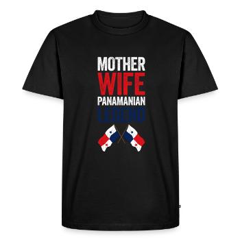 Panama Flag Panamanian Panama Flag - Men's Premium Organic T-Shirt - black - Front - Nico (187cm)