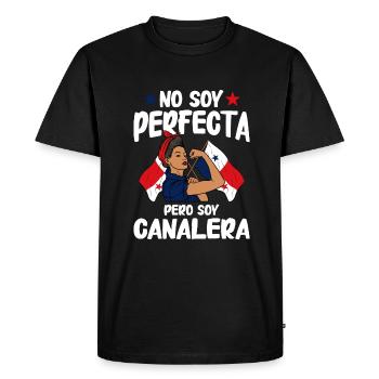 Panama Flag Panamanian Panama Flag - Men's Premium Organic T-Shirt - black - Front - Nico (187cm)