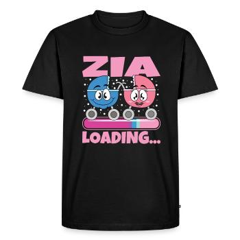 Zia 2024 Loading Aunt 2024 - Men's Premium Organic T-Shirt - black - Front - Nico (187cm)