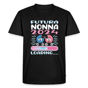 Nonna 2024 Loading Grandma 2024 - Men's Premium Organic T-Shirt - black - Front - Nico (187cm)