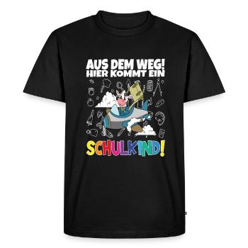 School Child 2024 School Enrollment Back to School - Men's Premium Organic T-Shirt - black - Front - Nico (187cm)