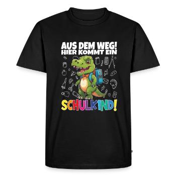 School Child 2024 School Enrollment Back to School - Men's Premium Organic T-Shirt - black - Front - Nico (187cm)