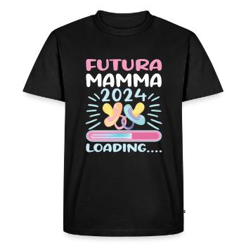 Super Mamma 2024 Loading - Men's Premium Organic T-Shirt - black - Front - Nico (187cm)