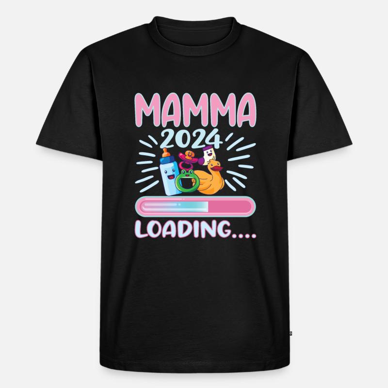 Super Mamma 2024 Loading - Männer Premium Bio T-Shirt - Schwarz