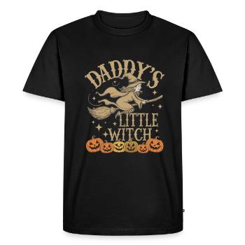 Halloween Witch Daddy's Little Witch - Men's Premium Organic T-Shirt - black - Front - Nico (187cm)