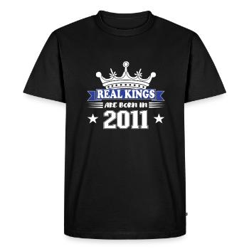 Cadeau d’anniversaire 2011 Millésime 2011 - T-shirt Premium bio Homme - noir - Devant - Nico (187cm)