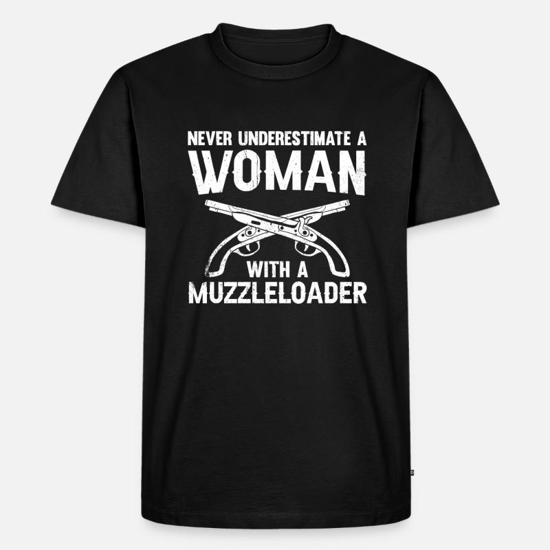 Vorderlader Muzzleloader Muzzle Loading - Männer Premium Bio T-Shirt - Schwarz