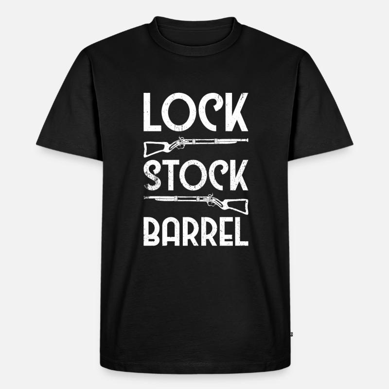 Vorderlader Muzzleloader Muzzle Loading - Männer Premium Bio T-Shirt - Schwarz