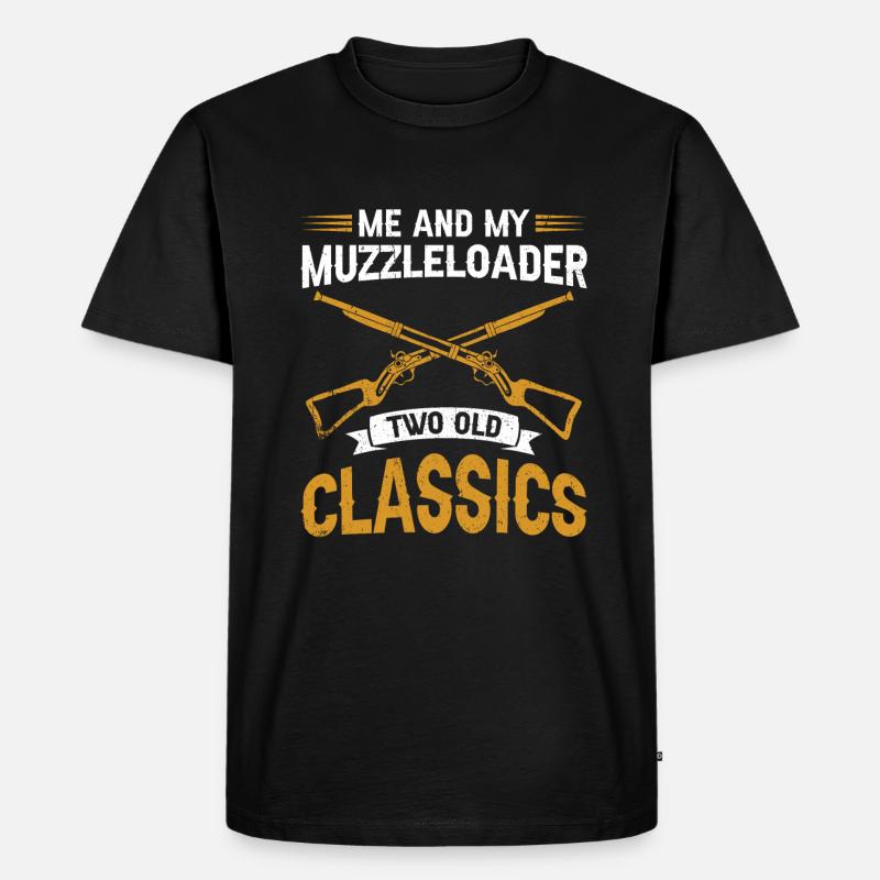 Vorderlader Muzzleloader Muzzle Loading - Männer Premium Bio T-Shirt - Schwarz