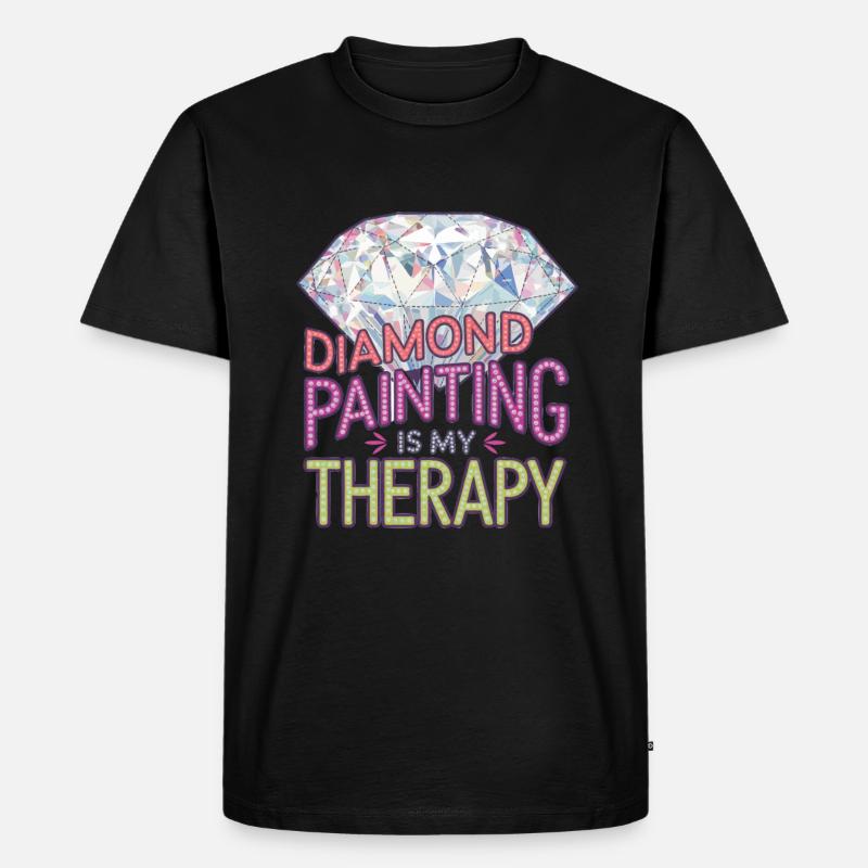 Diamond Painting Diamond Painter - Männer Premium Bio T-Shirt - Schwarz