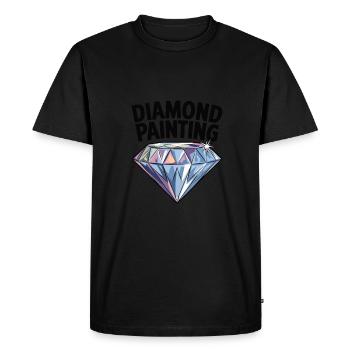 Peinture au diamant Diamond Painter - T-shirt Premium bio Homme - noir - Devant - Nico (187cm)
