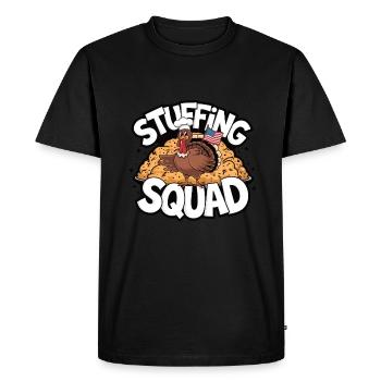 Dinde drôle de Thanksgiving - T-shirt Premium bio Homme - noir - Devant - Nico (187cm)