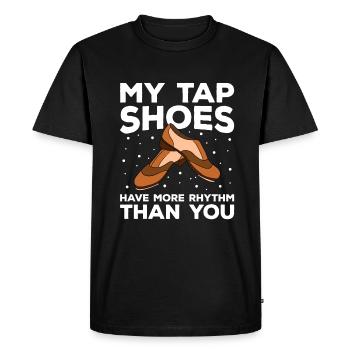 Tap Dance Tap Dancing Tap Dancer - Men's Premium Organic T-Shirt - black - Front - Nico (187cm)