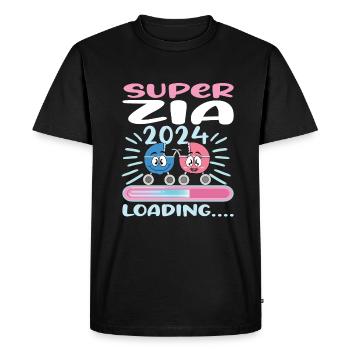 Zia 2024 Chargement Tante 2024 - T-shirt Premium bio Homme - noir - Devant - Nico (187cm)
