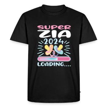 Zia 2024 Chargement Tante 2024 - T-shirt Premium bio Homme - noir - Devant - Nico (187cm)