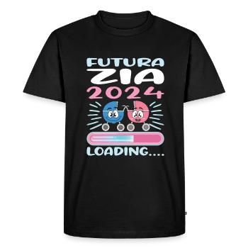 Zia 2024 Chargement Tante 2024 - T-shirt Premium bio Homme - noir - Devant - Nico (187cm)