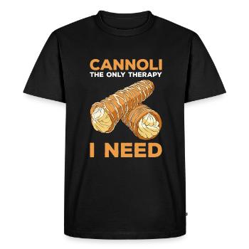 Cannoli Cannolo - T-shirt Premium bio Homme - noir - Devant - Nico (187cm)