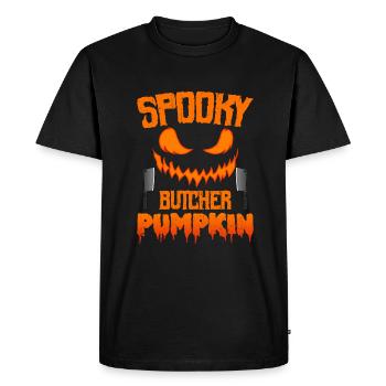 Halloween Butcher Halloween Butcher - Men's Premium Organic T-Shirt - black - Front - Nico (187cm)