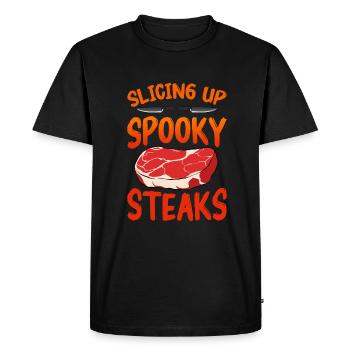 Halloween Butcher Halloween Butcher - Men's Premium Organic T-Shirt - black - Front - Nico (187cm)