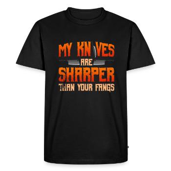 Halloween butcher Halloween butcher - Men's Premium Organic T-Shirt - black - Front - Nico (187cm)