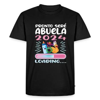 Grandma 2024-to-be Grandma 2024 Loading - Men's Premium Organic T-Shirt - black - Front - Nico (187cm)