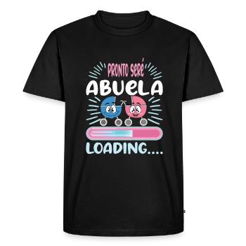 Grandma 2024 future grandma 2024 Loading - Men's Premium Organic T-Shirt - black - Front - Nico (187cm)