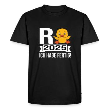 Rente 2025 Retraité 2025 Rente 2025 - T-shirt Premium bio Homme - noir - Devant - Nico (187cm)