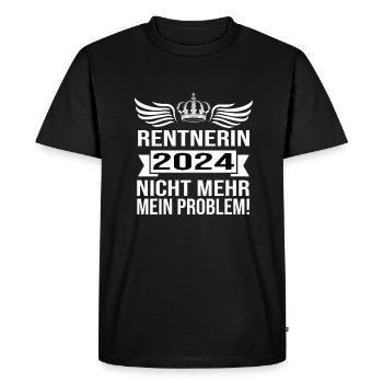 Rente 2025 Retraité 2025 Rente 2025 - T-shirt Premium bio Homme - noir - Devant - Nico (187cm)