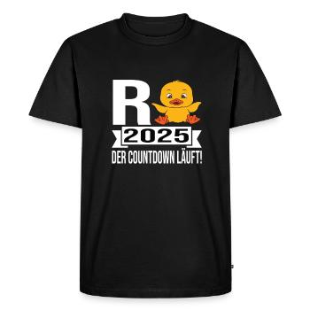 Rente 2025 Retraité 2025 Rente 2025 - T-shirt Premium bio Homme - noir - Devant - Nico (187cm)