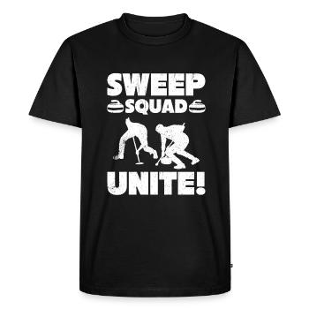 Curling Sport Curling - Men's Premium Organic T-Shirt - black - Front - Nico (187cm)