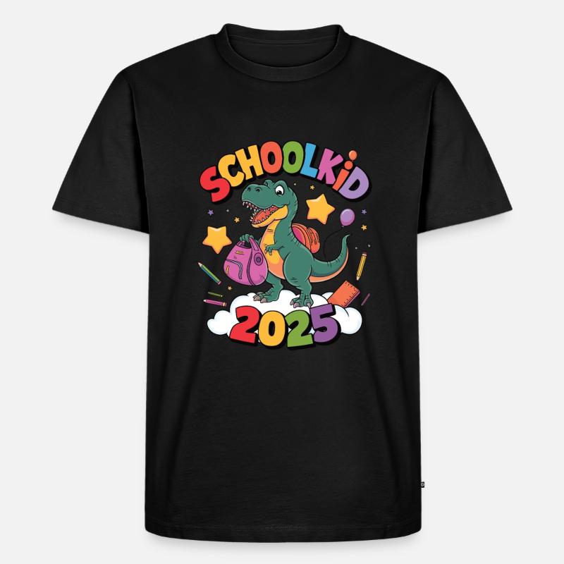 Schulkind 2025 Einschulung Schulanfang - Männer Premium Bio T-Shirt - Schwarz
