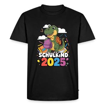 School Child 2025 School Enrollment Back to School - Men's Premium Organic T-Shirt - black - Front - Nico (187cm)