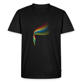 Rainbow - T-shirt Premium bio Homme - noir - Devant - Nico (187cm)
