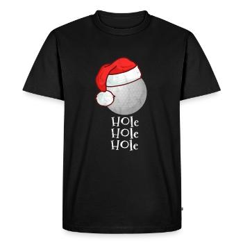 Golf Christmas Gift Sport Funny Ball - Men's Premium Organic T-Shirt - black - Front - Nico (187cm)