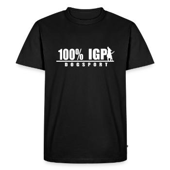 100 IGP White - Männer Premium Bio T-Shirt - Schwarz - Vorne - Nico (187cm)
