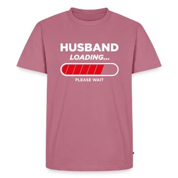 Chargement du mari - T-shirt Premium bio Homme - mauve - Devant - Nico (187cm)