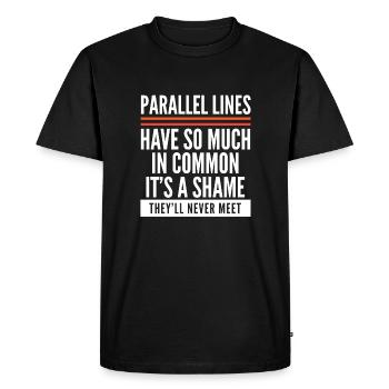 mathematics - Men's Premium Organic T-Shirt - black - Front - Nico (187cm)