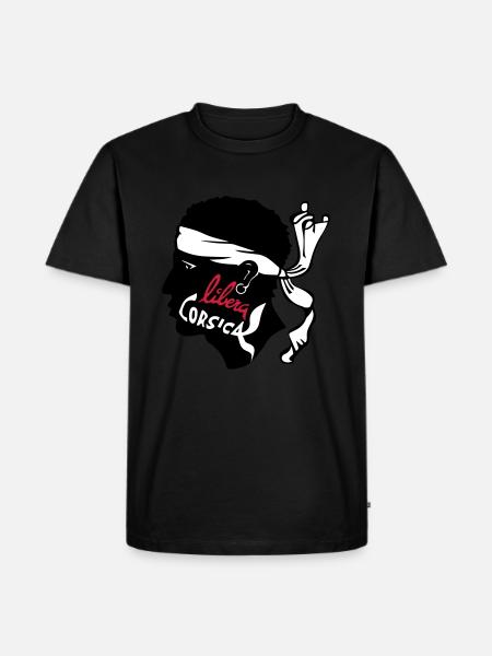 CORSE - CORSICA LIBRA - T-shirt Premium bio Homme - noir