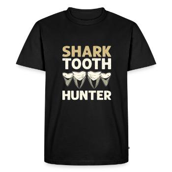 Shark tooth hunter. Megalodon Fossil Tooth Hunter - Men's Premium Organic T-Shirt - black - Front - Nico (187cm)