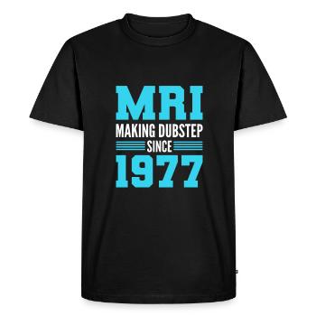 Mri Macht Dubstep Since 1977. X-ray Assistant - Men's Premium Organic T-Shirt - black - Front - Nico (187cm)