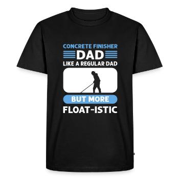 Concrete builder Papa. Cement masonry. Concrete builder - Men's Premium Organic T-Shirt - black - Front - Nico (187cm)