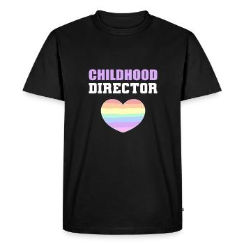 Director of Childcare. Appreciation of the - Men's Premium Organic T-Shirt - black - Front - Nico (187cm)