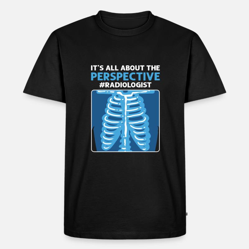Perspective matters. X-ray assistant - Men's Premium Organic T-Shirt - black