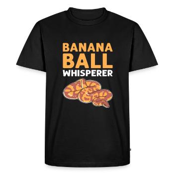 Chuchoteur de boule de banane. Herpetologists. - T-shirt Premium bio Homme - noir - Devant - Nico (187cm)