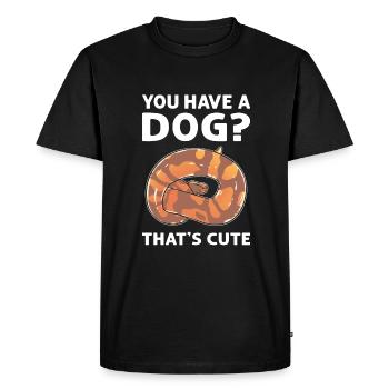 Avez-vous un chien? Mignon! Royal Python - T-shirt Premium bio Homme - noir - Devant - Nico (187cm)