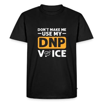 Ne me forcez pas, mon Dnp-Agree - T-shirt Premium bio Homme - noir - Devant - Nico (187cm)