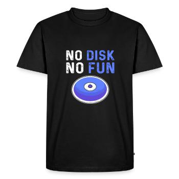 No fun without a window. discus thrower. - Men's Premium Organic T-Shirt - black - Front - Nico (187cm)