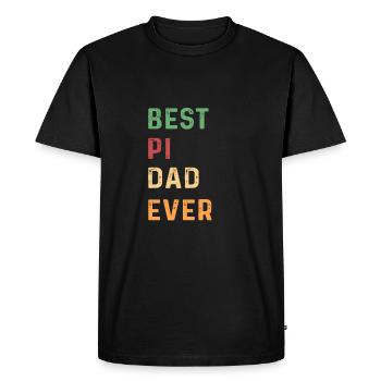 Meilleur père détective privé de tous les temps. Privé - T-shirt Premium bio Homme - noir - Devant - Nico (187cm)
