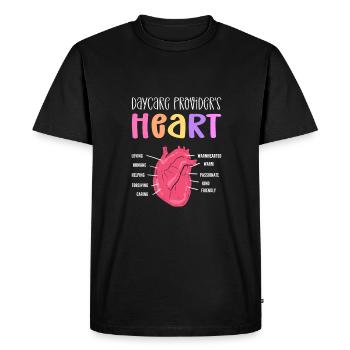 Appreciation of childcare. Providers of - Men's Premium Organic T-Shirt - black - Front - Nico (187cm)